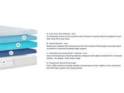 Tempur-LuxeBreeze Medium Hybrid Twin XL Mattress -Home Furniture 10238231 main 2