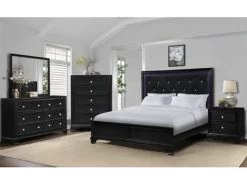 Brooklyn Black Queen 4 Pcs Set