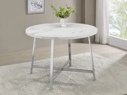 Arlo Round Marble Top Dining Table -Home Furniture 120400 main 4