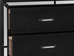 Belfast Black Dresser And Mirror 2 Pcs Set -Home Furniture 1428BK56 2PCS main 4