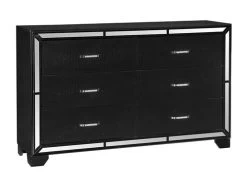 Belfast Black Queen 4 Pcs Set 13 Belfast Black Queen 4 Pcs Set -Home Furniture 1428BK Q4PCS main 3