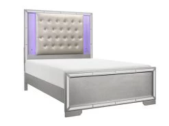 Belfast Silver King Bed