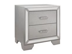 Belfast Silver Queen 4 Pcs Set -Home Furniture 1428SV Q4PCS main 4