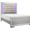 Belfast Silver Queen Bed -Home Furniture 1428SV Q BED main 1