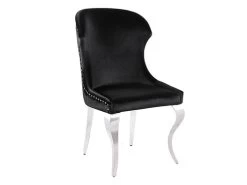 Kai Black Upholstered Side Chair