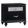 Barzini Black Night Stand -Home Furniture 200892 main 1