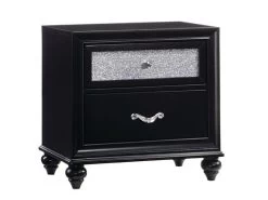 Barzini Black Night Stand