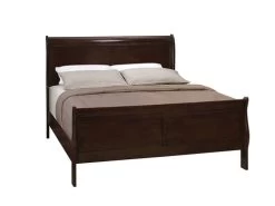 Louis Philippe Cappuccino King Bed