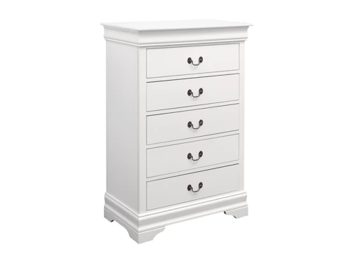 Louis Philippe White Chest 3 Louis Philippe White Chest