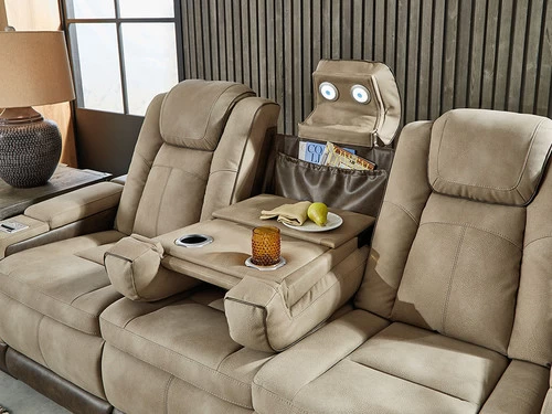 Durapella Brown Power Recliner Sofa 7 Durapella Brown Power Recliner Sofa - Image 5