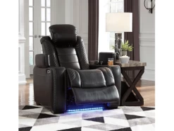 Party Time Black Power Recliner -Home Furniture 3700313 main 3