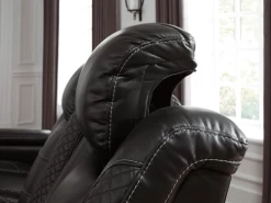 Party Time Black Power Recliner -Home Furniture 3700313 main 5