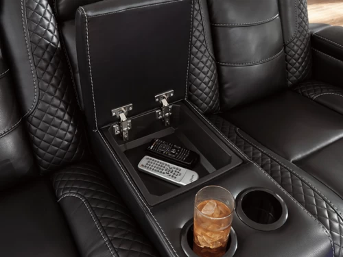 Party Time Black Dual Power Recliner 2 Pcs Set 8 Party Time Black Dual Power Recliner 2 Pcs Set - Image 6