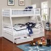 Ashton White Twin Full Bunk Bed -Home Furniture 460180 main 1