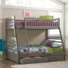 Ashton Grey Twin Full Bunk Bed -Home Furniture 460182 main 1