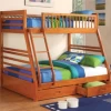 Ashton Honey Twin/Full Bunk Bed