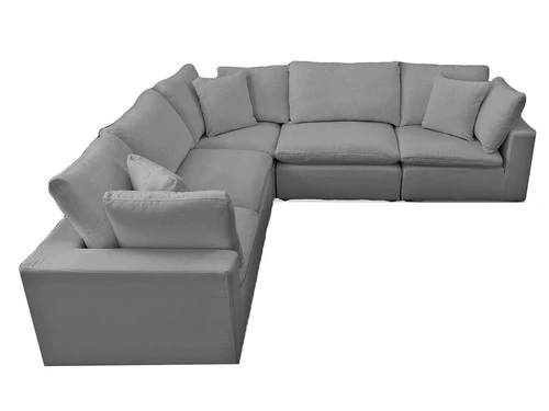 Cloud Charcoal 6 Pcs Sectional 5 Cloud Charcoal 6 Pcs Sectional - Image 3