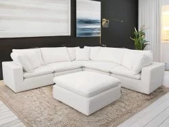 Cloud White 6 Pcs Sectional