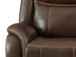 Carrera Brown Dual Recliner Loveseat -Home Furniture 59932 028 1X main 3