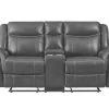 Carrera Grey Dual Recliner Loveseat 2 Carrera Grey Dual Recliner Loveseat -Home Furniture 59932 028 2X main 1