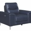 Alejah Blue Leather Power Recliner -Home Furniture 603393P main 1