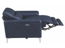 Alejah Blue Leather Power Recliner -Home Furniture 603393P main 4