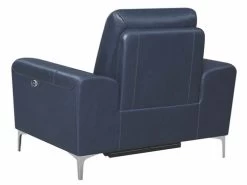 Alejah Blue Leather Power Recliner -Home Furniture 603393P main 5