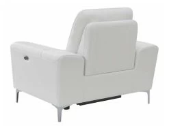 Alejah White Leather Power Recliner -Home Furniture 603396P main 6