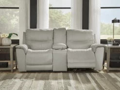 Shiloh Fossil Power Recliner Console Loveseat -Home Furniture 6080618 main 4