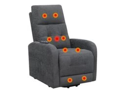 Howie Charcoal Power Lift Massage Recliner -Home Furniture 609403P main 5