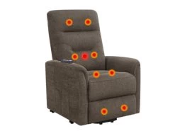 Henrietta Brown Power Lift Massage Recliner -Home Furniture 609404P main 5