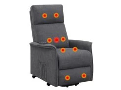 Herrera Charcoal Power Lift Massage Recliner -Home Furniture 609406P main 5