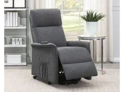 Herrera Charcoal Power Lift Massage Recliner -Home Furniture 609406P main 7