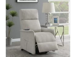 Herrera Beige Power Lift Massage Recliner -Home Furniture 609407P main 7