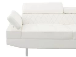 Noah White Right Sectional With Ottoman -Home Furniture 659965 3PCS main 4