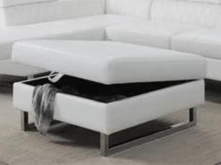 Noah White Right Sectional With Ottoman -Home Furniture 659965 3PCS main 7