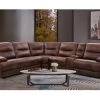 Volos Brown Leather Power Recliner Sectional 1 Volos Brown Leather Power Recliner Sectional -Home Furniture 70048 2042D 6PCS main 1