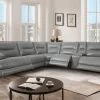 Volos Grey Leather Power Recliner Sectional 1 Volos Grey Leather Power Recliner Sectional -Home Furniture 70048 2098 6PCS main 1