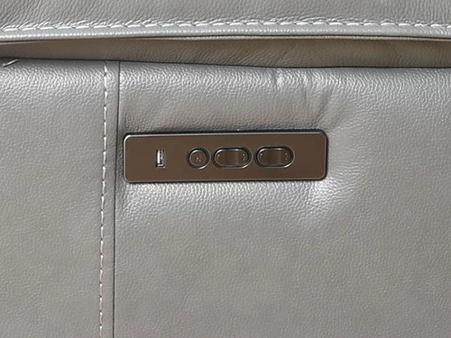 Volos Grey Leather Power Recliner Sectional 7 Volos Grey Leather Power Recliner Sectional - Image 5