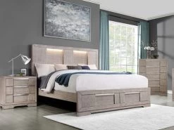 Devon Queen Nightstand & Chest 3 Pcs Set