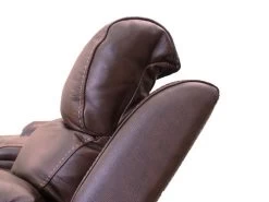 Larisa Brown Leather Dual Power Recliner Sofa -Home Furniture 9020 L3 2042 main 3