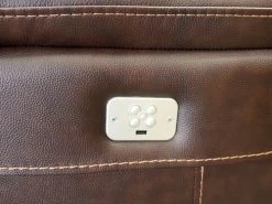 Larisa Brown Leather Dual Power Recliner Sofa -Home Furniture 9020 L3 2042 main 4