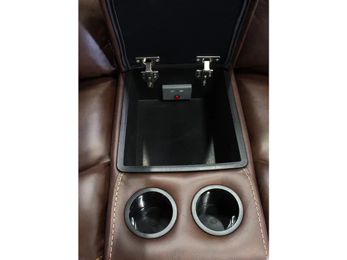 Larisa Brown Leather Dual Power Recliner 2 Pcs Set 6 Larisa Brown Leather Dual Power Recliner 2 Pcs Set - Image 4