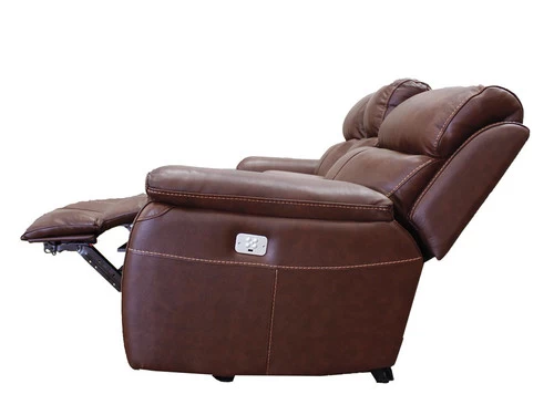 Larisa Brown Leather Dual Power Recliner 2 Pcs Set 8 Larisa Brown Leather Dual Power Recliner 2 Pcs Set - Image 6
