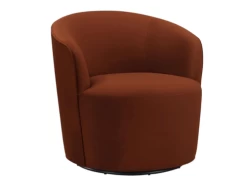 Milton Burnt Orange Swivel Chair