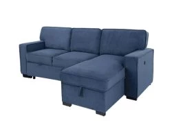 Belen Navy Left Chaise Sleeper Sectional -Home Furniture 9140 NVY L SEC main 3