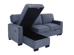 Belen Navy Left Chaise Sleeper Sectional -Home Furniture 9140 NVY L SEC main 4