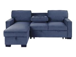 Belen Navy Left Chaise Sleeper Sectional -Home Furniture 9140 NVY L SEC main 5