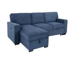 Belen Navy Right Chaise Sleeper Sectional -Home Furniture 9140 NVY R SEC main 3