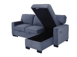 Belen Navy Right Chaise Sleeper Sectional -Home Furniture 9140 NVY R SEC main 4